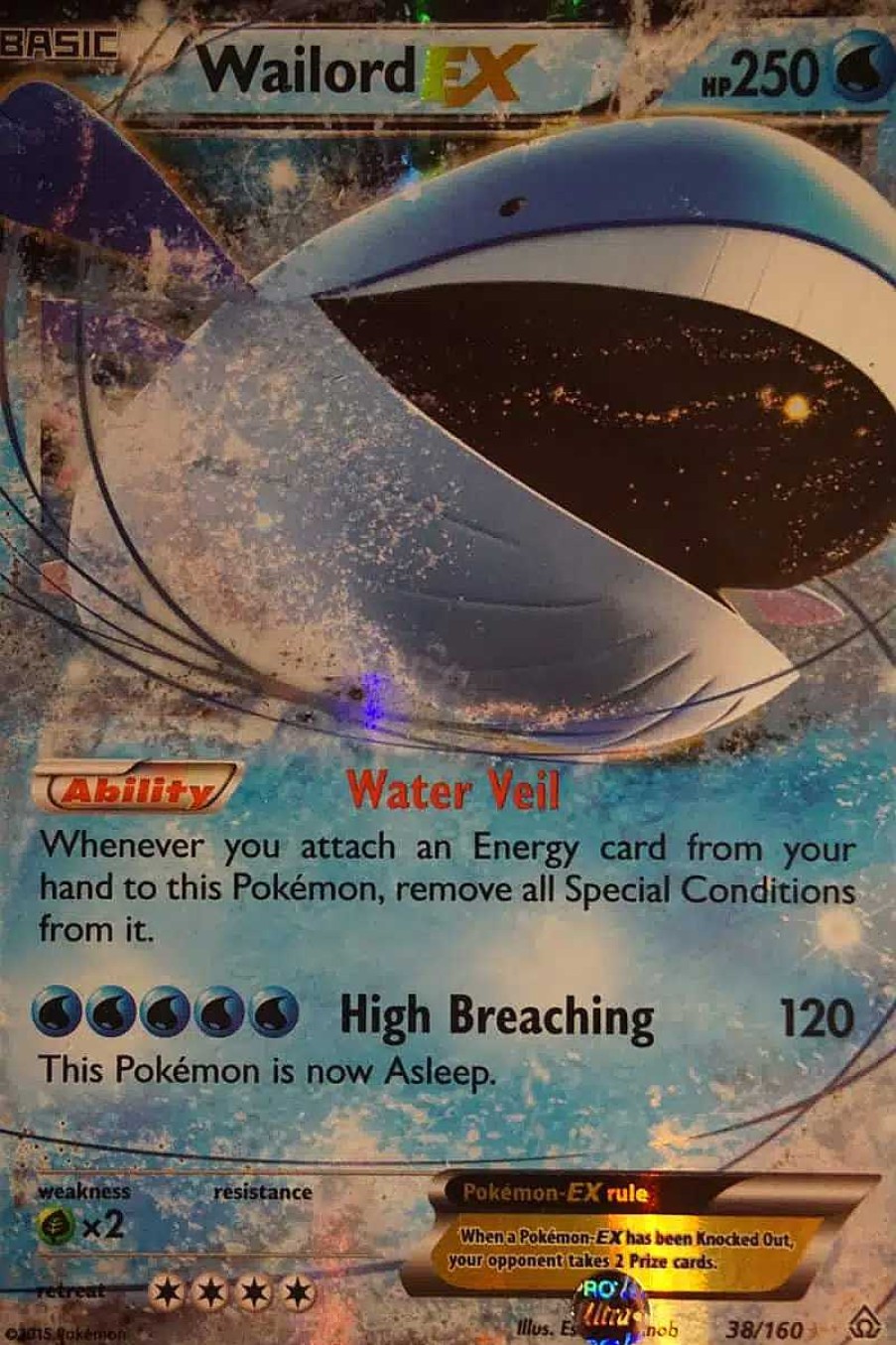 POCKET MONSTER Pokemon Kort | Wailord Ex 38/160