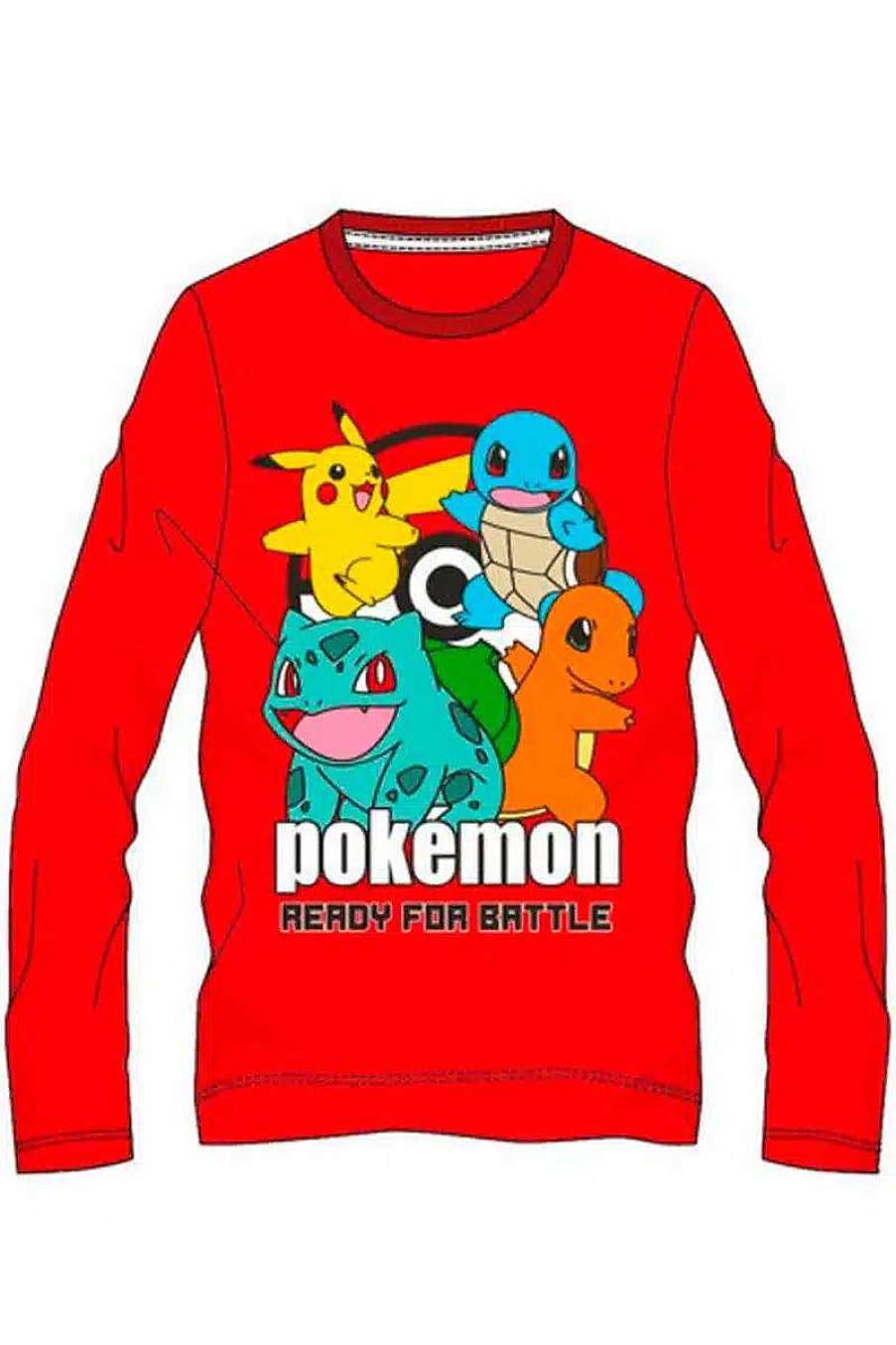 POCKET MONSTER Pokemon Til Bornevaerelset | Pokemon Rod Bluse Ready For Battle Til Born