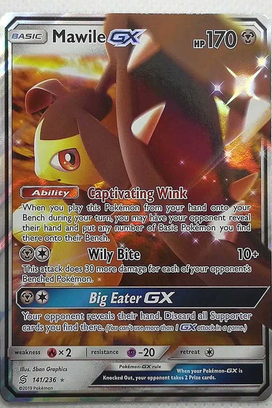 POCKET MONSTER Pokemon Kort | Mawile Gx 141/236