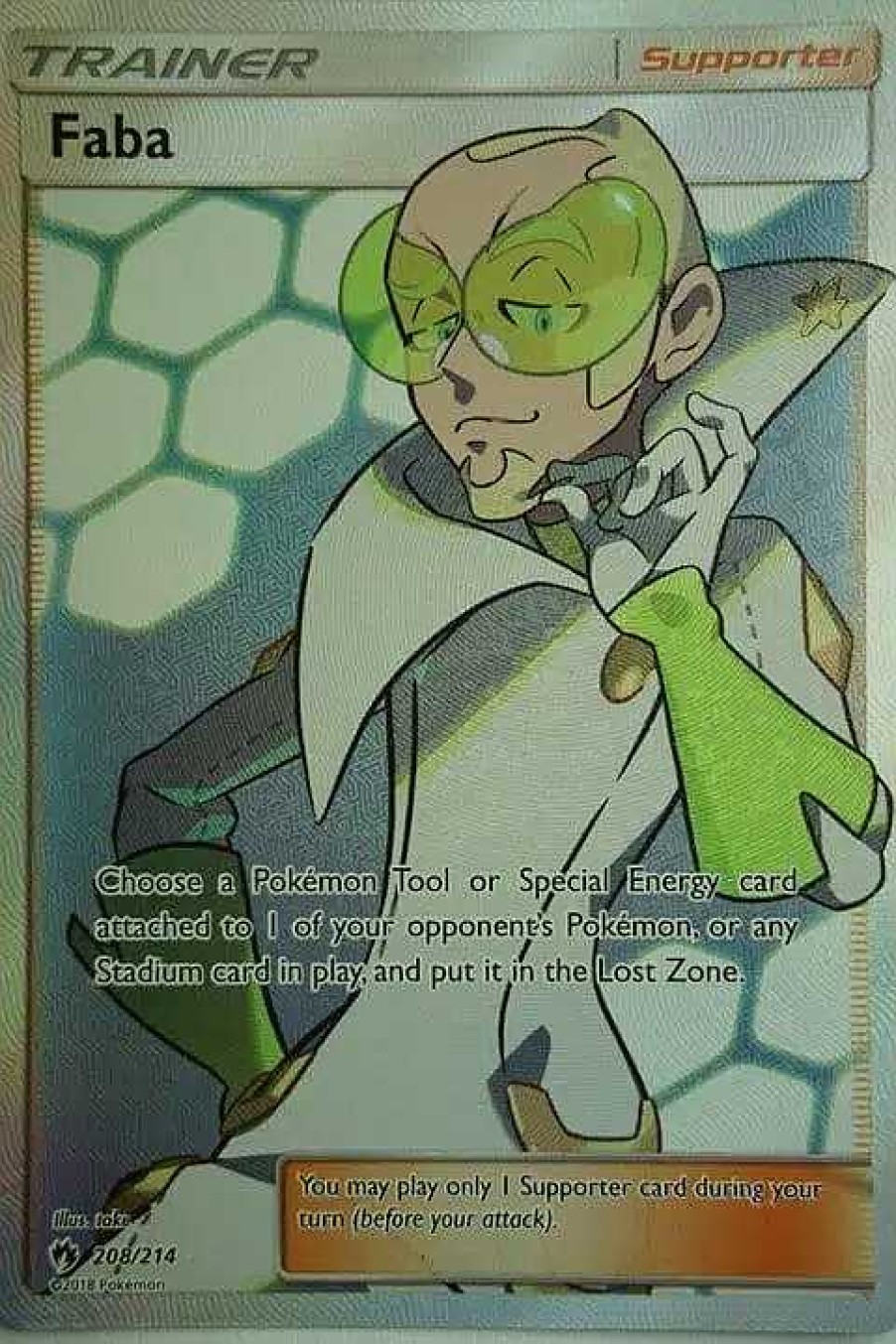 POCKET MONSTER Pokemon Kort | Faba 208/214 Full Art