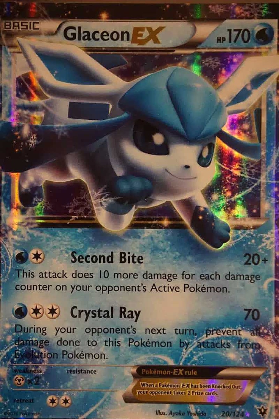 POCKET MONSTER Pokemon Kort | Glaceon Ex 20/124