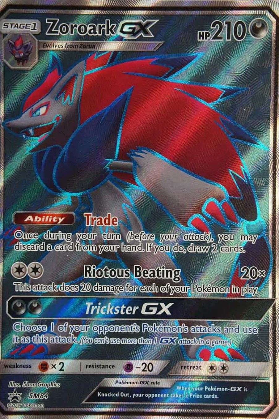 POCKET MONSTER Pokemon Kort | Zoroark Gx Sm84