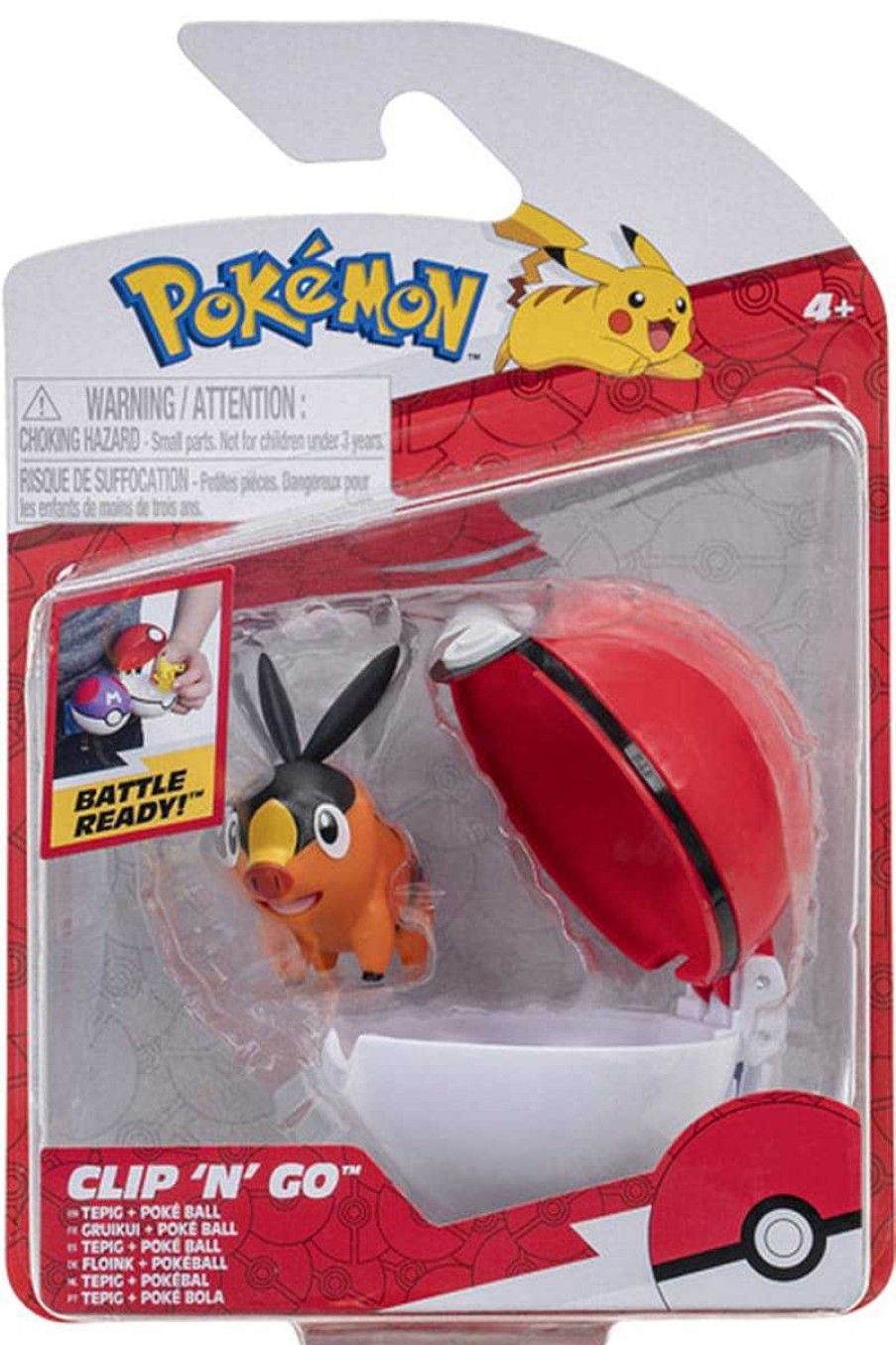 POCKET MONSTER Pokemon Figurer | Tepig Og Poke Ball