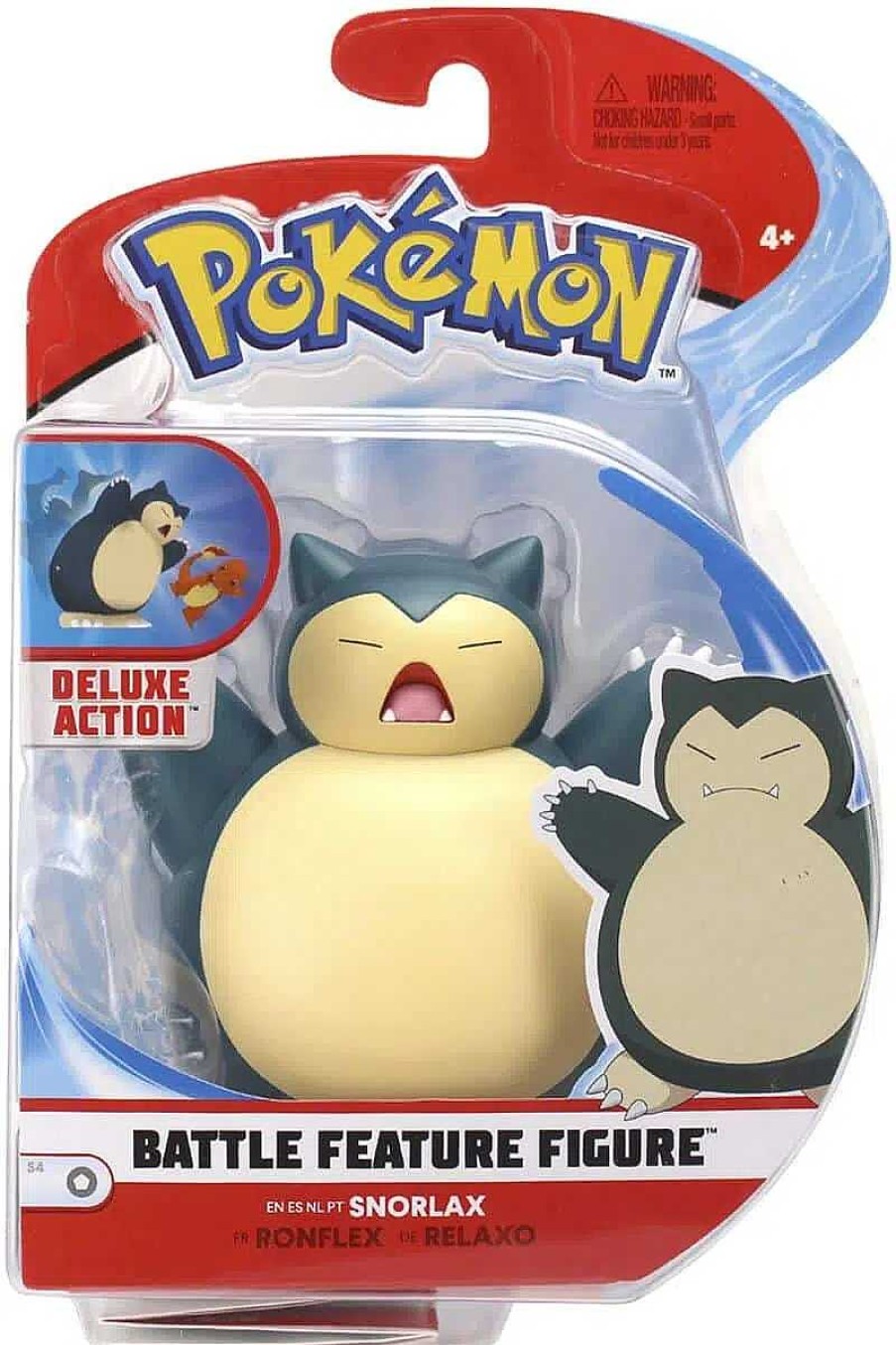 POCKET MONSTER Pokemon Figurer | Snorlax Battle Feature Figur