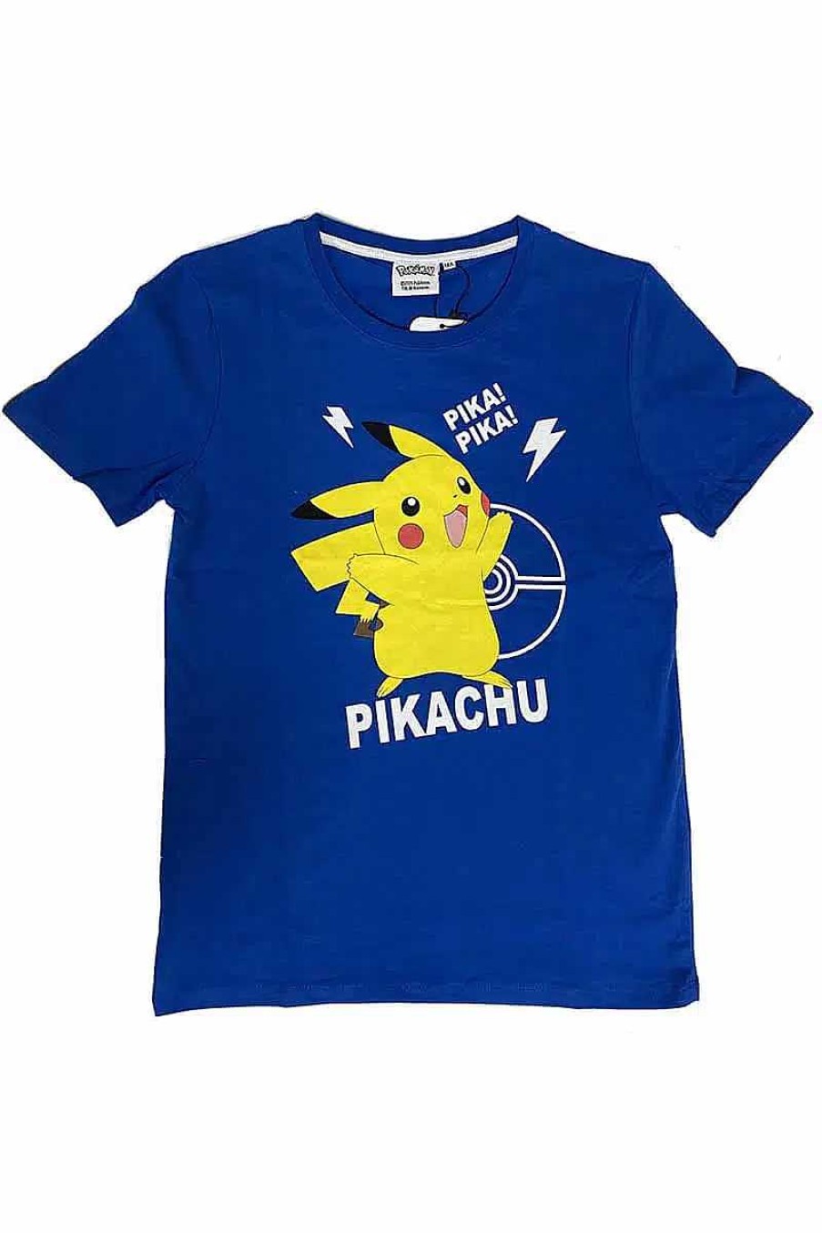 POCKET MONSTER Pokemon Til Bornevaerelset | Bla Pikachu T Shirt I Bornestorrelser