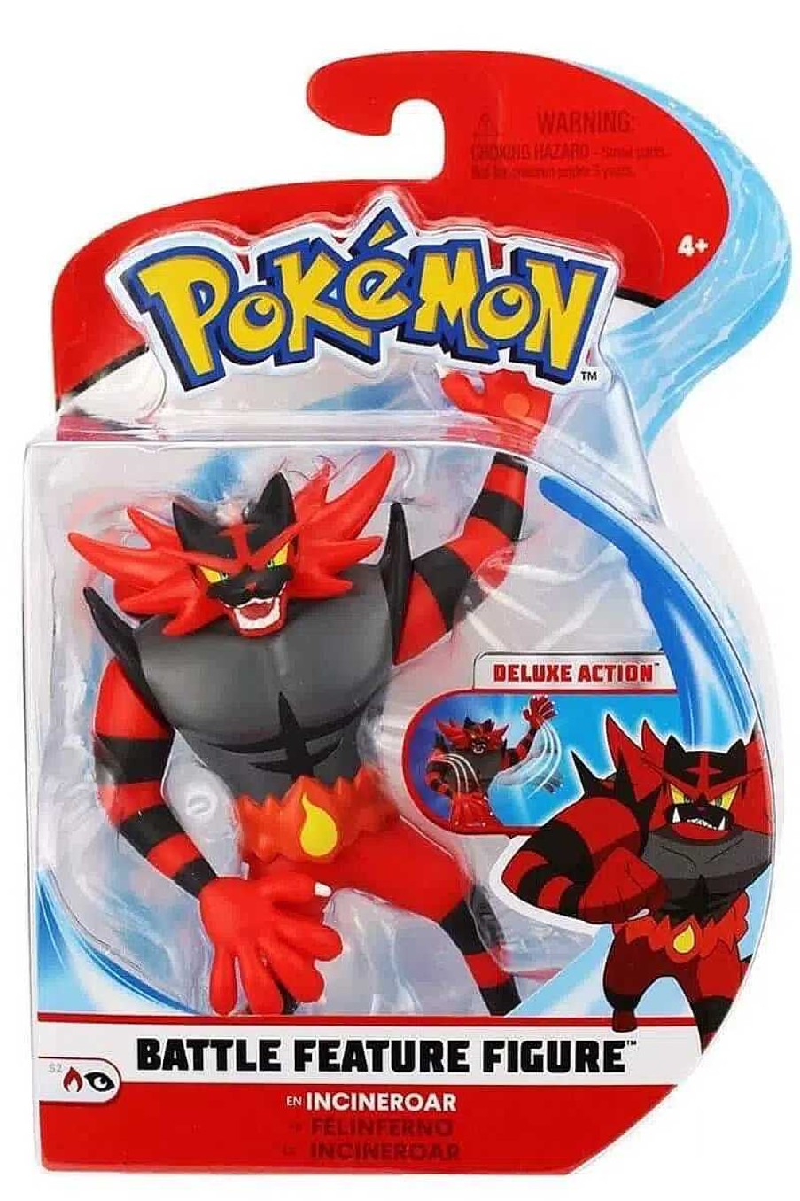 POCKET MONSTER Pokemon Figurer | Incineroar Battle Feature Figur