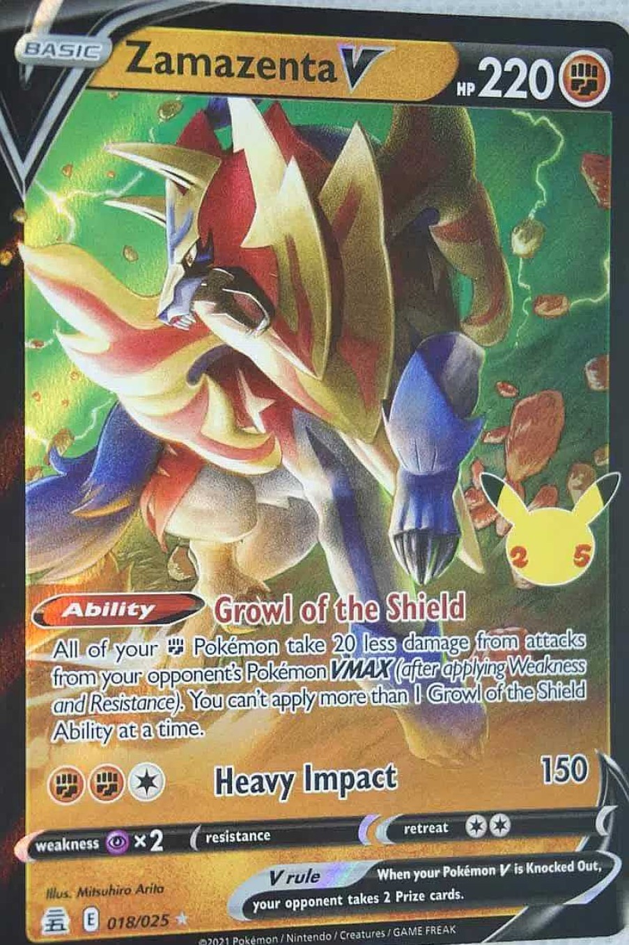 POCKET MONSTER Pokemon Kort | Zamazenta V 18/25