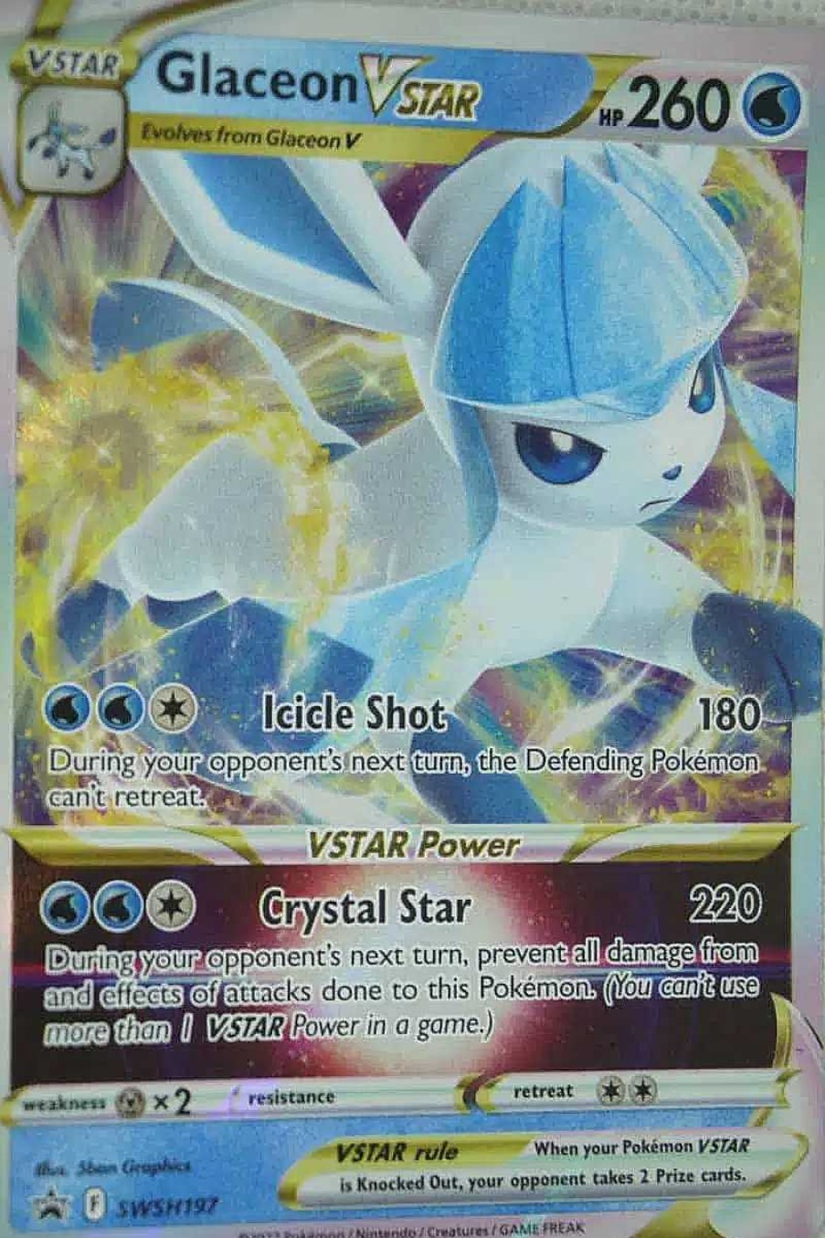 POCKET MONSTER Pokemon Kort | Glaceon Vstar Swsh197