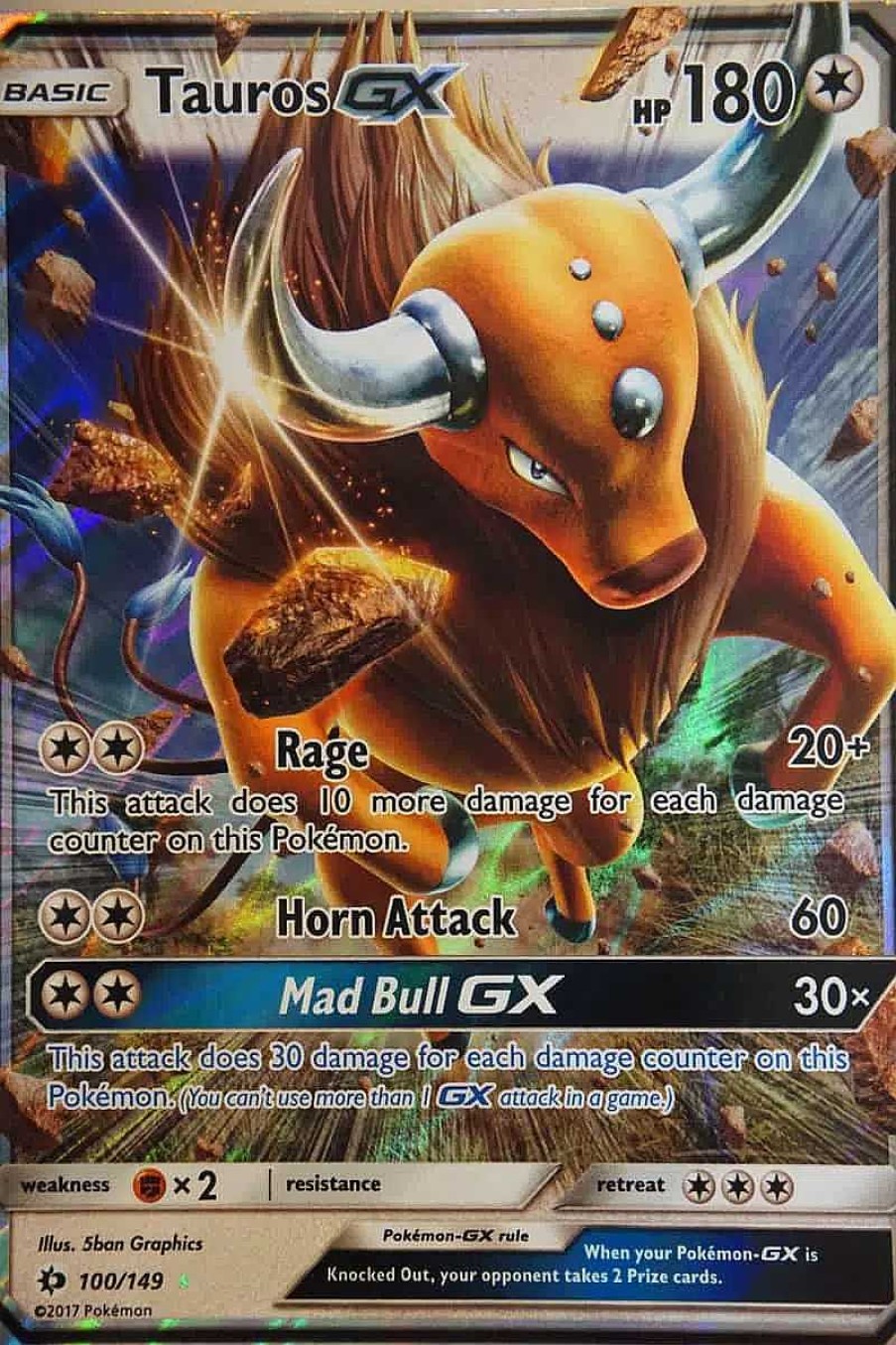 POCKET MONSTER Pokemon Kort | Tauros Gx 100/149