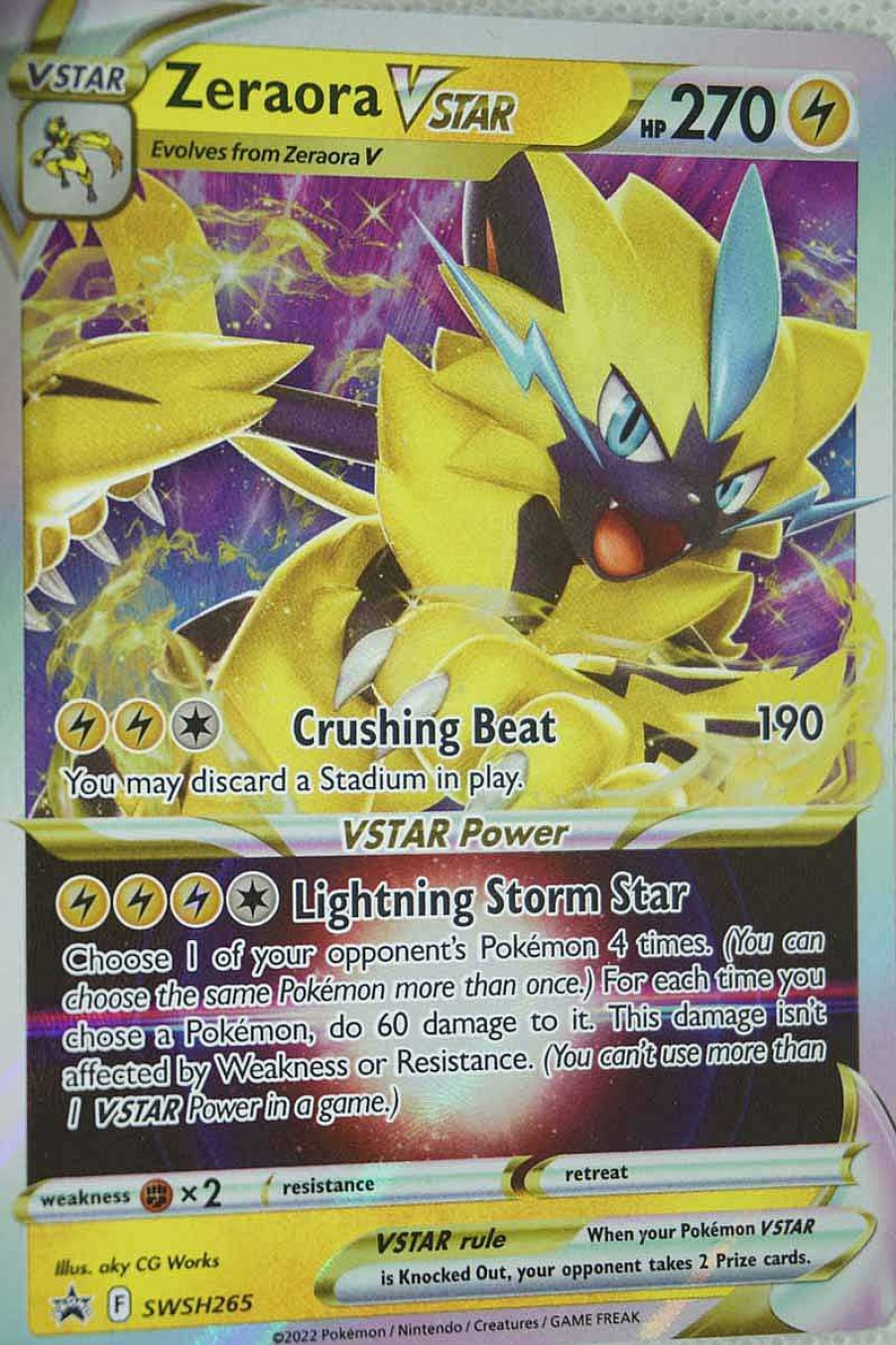 POCKET MONSTER Pokemon Kort | Zeraora Vstar Swsh265