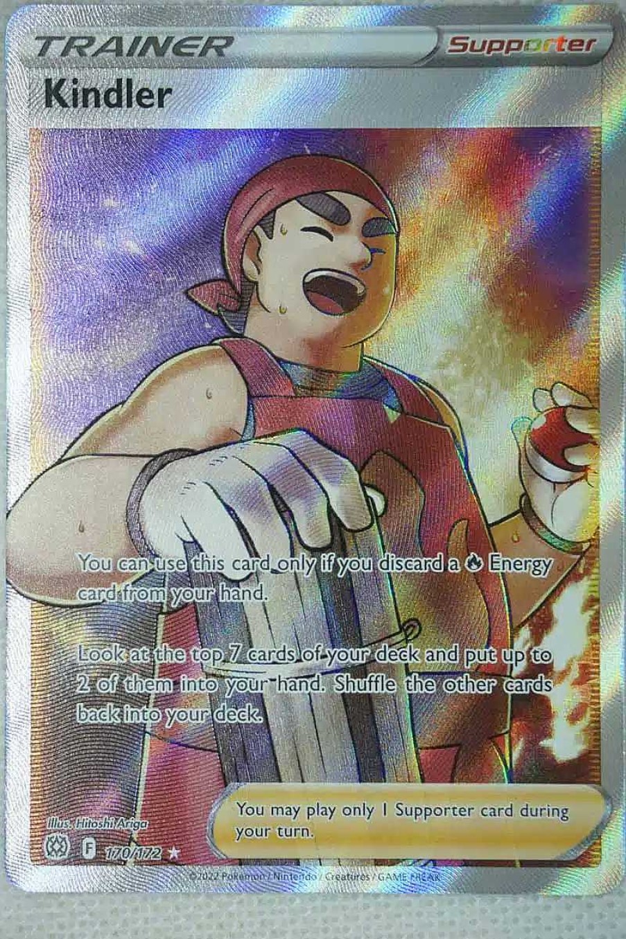 POCKET MONSTER Pokemon Kort | Kindler 170/172 Full Art