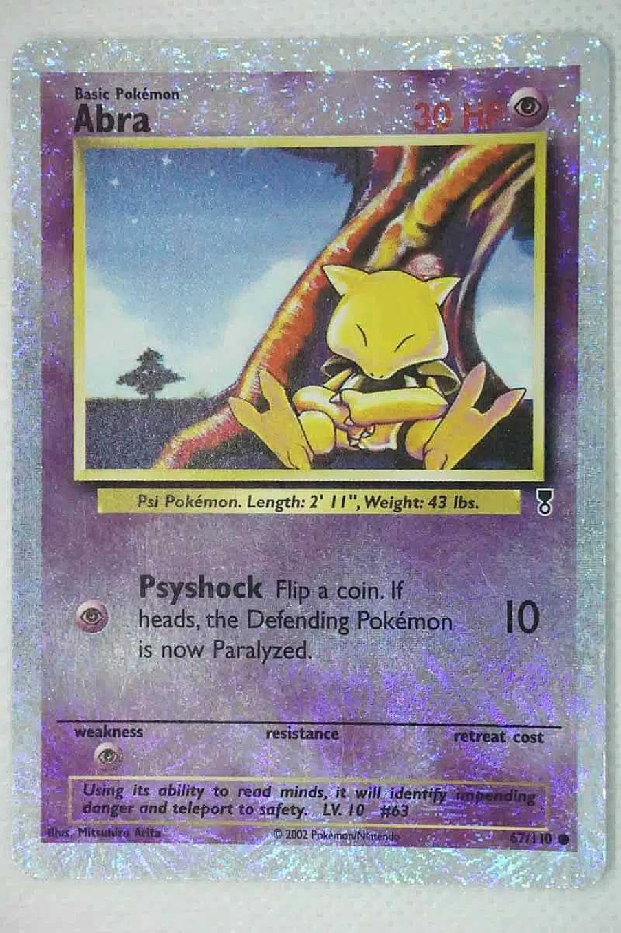 POCKET MONSTER Pokemon Kort | Abra 67/110 Special Holo Edition