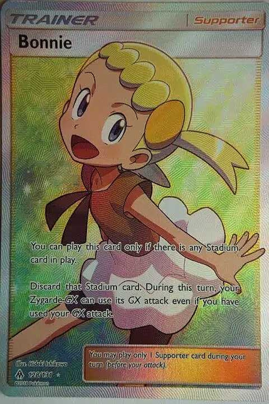 POCKET MONSTER Pokemon Kort | Bonnie 128/131 Full Art