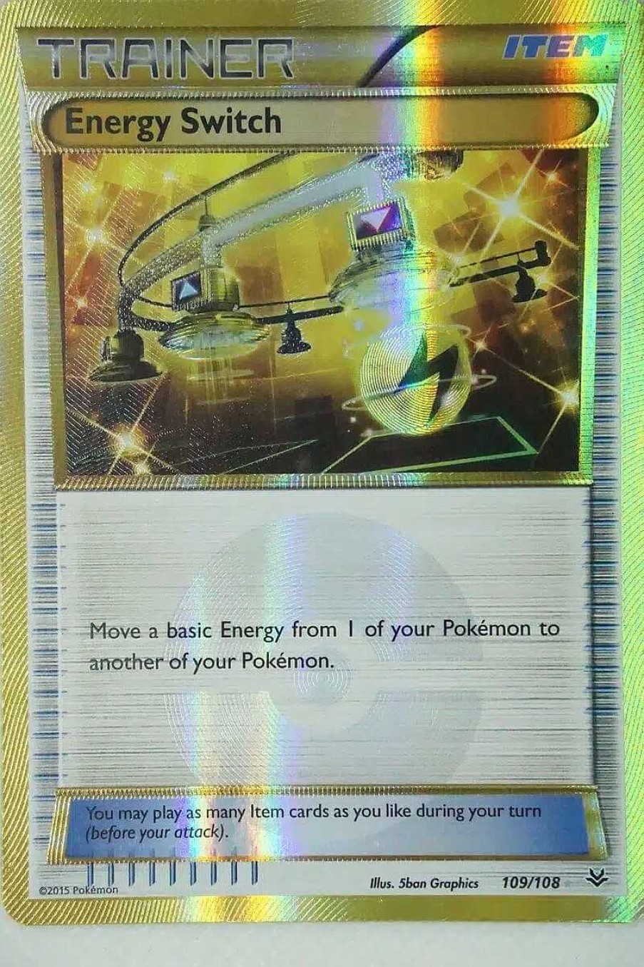 POCKET MONSTER Pokemon Kort | Energy Switch 109/108 Secret Rare