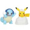 POCKET MONSTER Pokemon Figurer | Squirtle & Pikachu Julefigurer