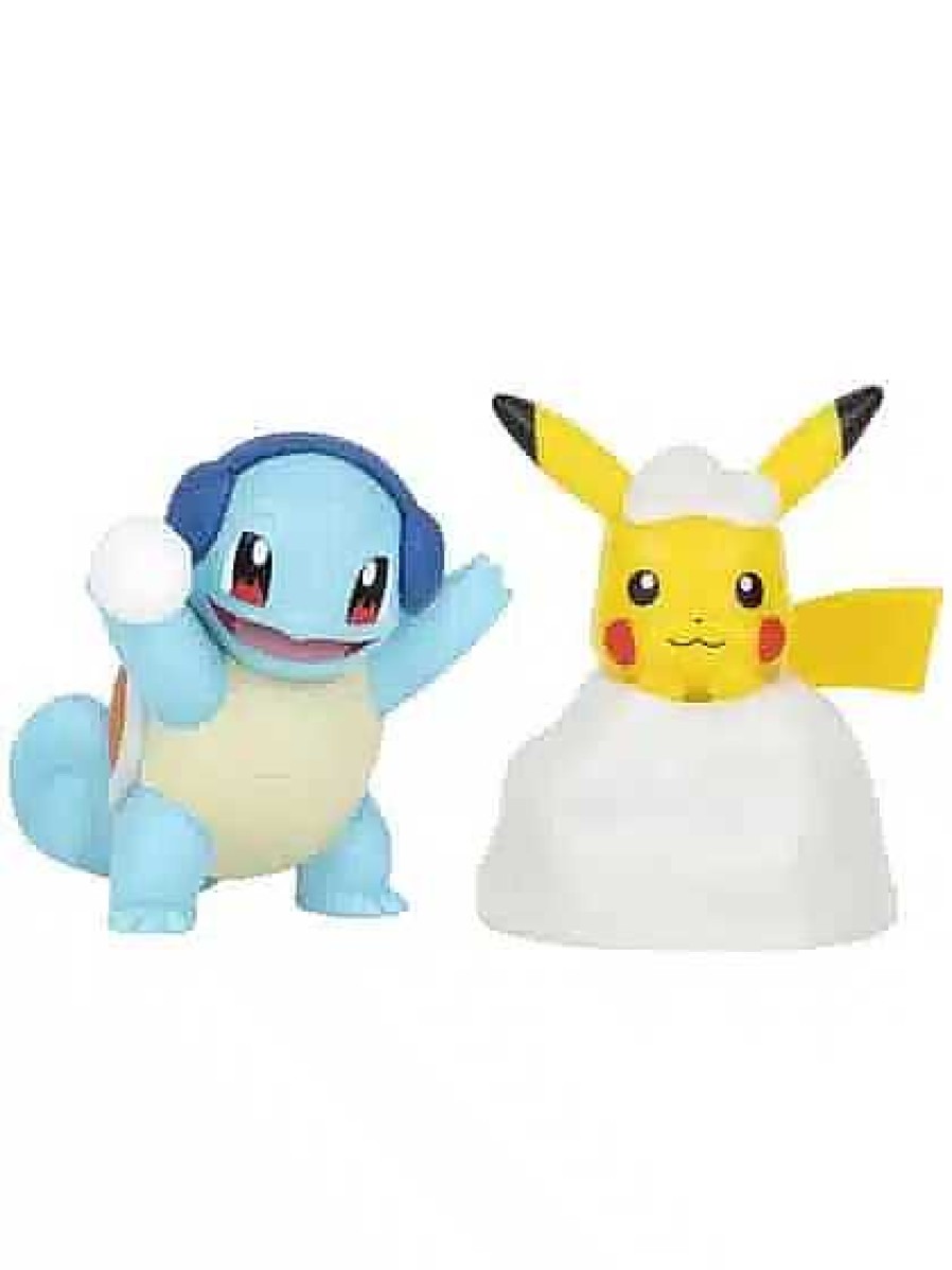 POCKET MONSTER Pokemon Figurer | Squirtle & Pikachu Julefigurer