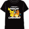 POCKET MONSTER Pokemon Til Bornevaerelset | Sort T Shirt Med Charizard & Pikachu Til Born