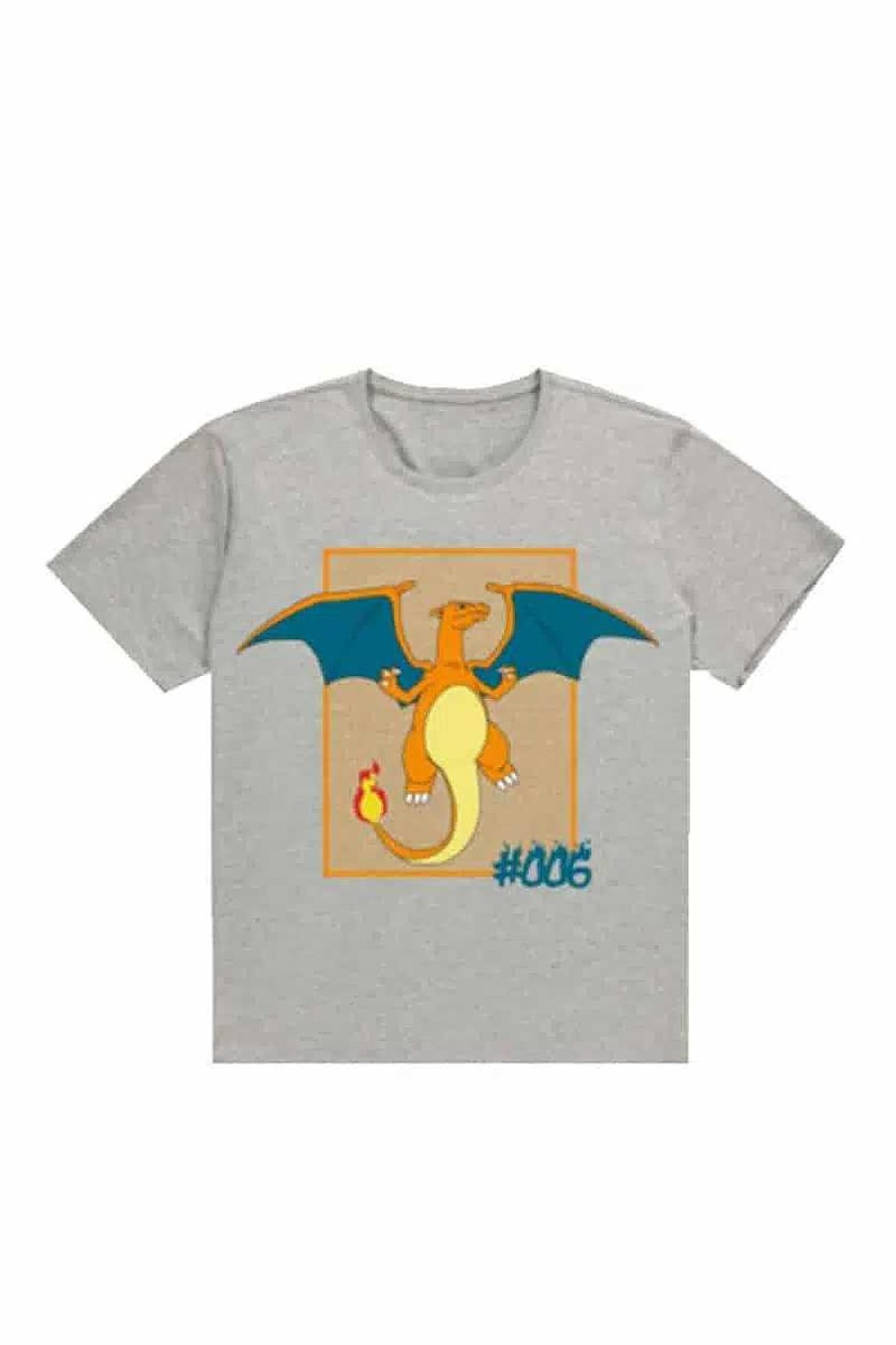 POCKET MONSTER Pokemon Til Bornevaerelset | Gra Charizard T Shirt Small