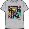 POCKET MONSTER Pokemon Til Bornevaerelset | Gra Battle Train Repeat T Shirt Born