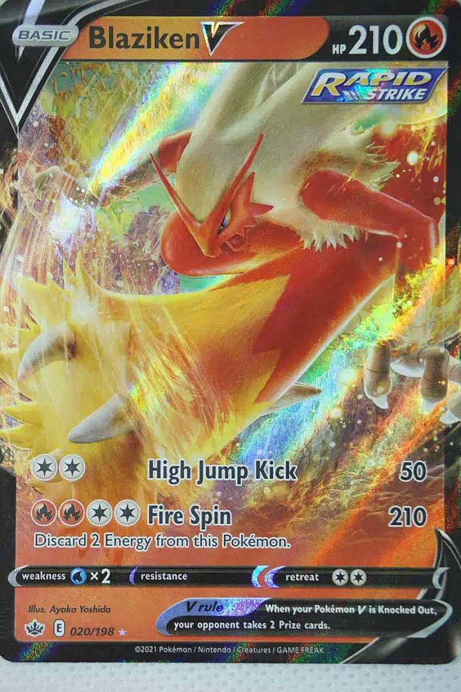 POCKET MONSTER Pokemon Kort | Blaziken V 20/198