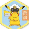 POCKET MONSTER Pokemon Til Bornevaerelset | Pokemon Magnet Med Pikachu Som Kaptajn